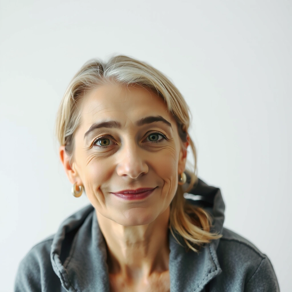 Portrait of a serene woman.